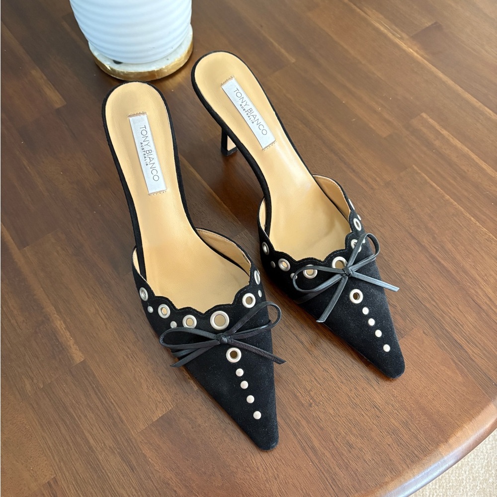 Tony Bianco Shae Mule in Black Suede